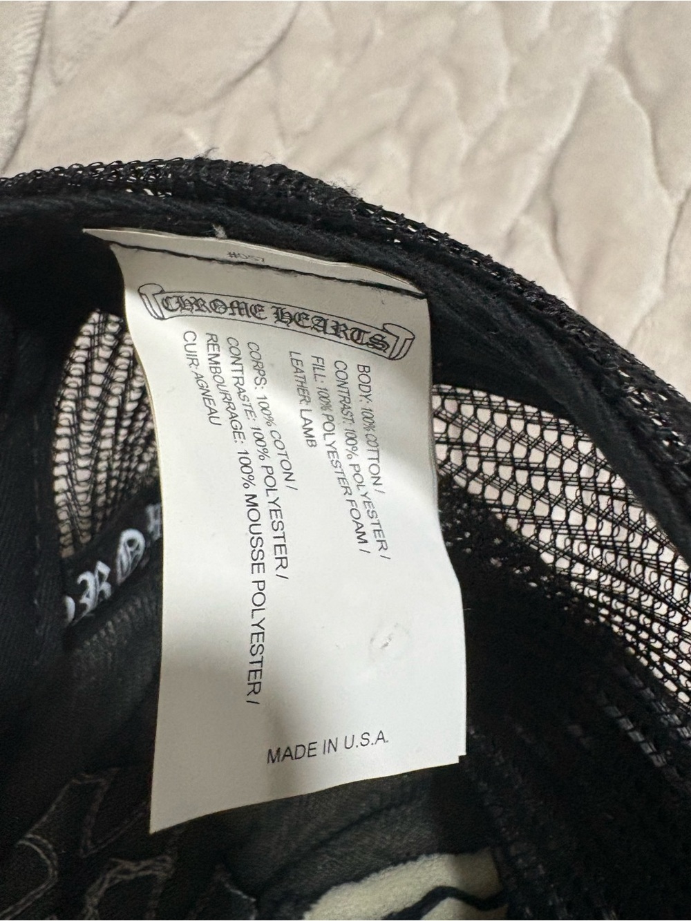USED Chrome Hearts Cemetery Trucker Hat - Picture 5 of 9